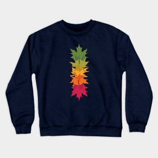Falling Maple : Green Crewneck Sweatshirt